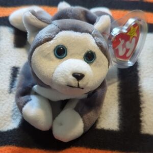 1996 "Nanook" TY Beanie Baby Husky Plush Vintage